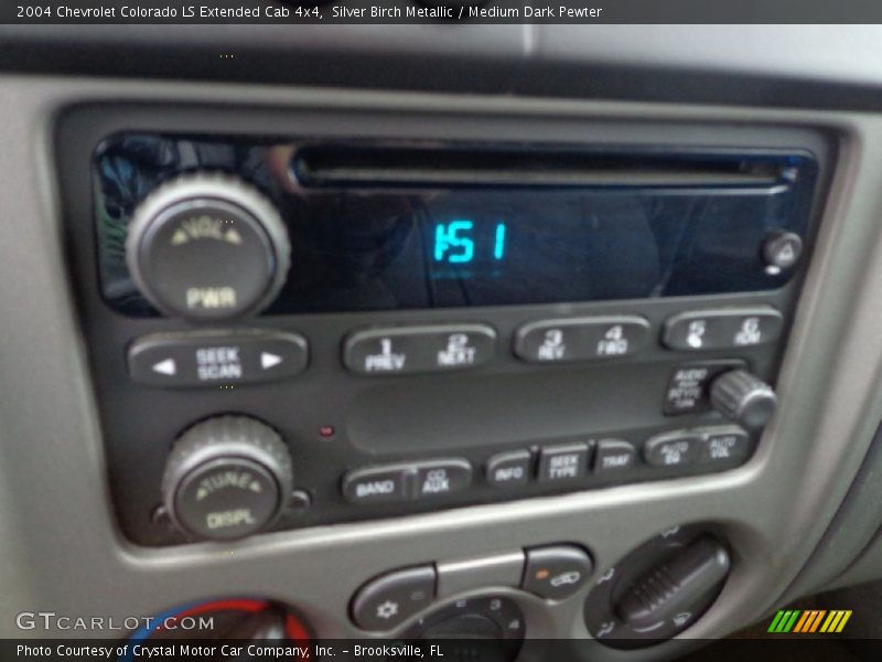 Silver Birch Metallic / Medium Dark Pewter 2004 Chevrolet Colorado LS Extended Cab 4x4