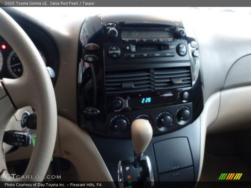 Salsa Red Pearl / Taupe 2005 Toyota Sienna LE