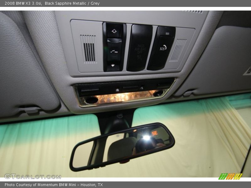 Black Sapphire Metallic / Grey 2008 BMW X3 3.0si