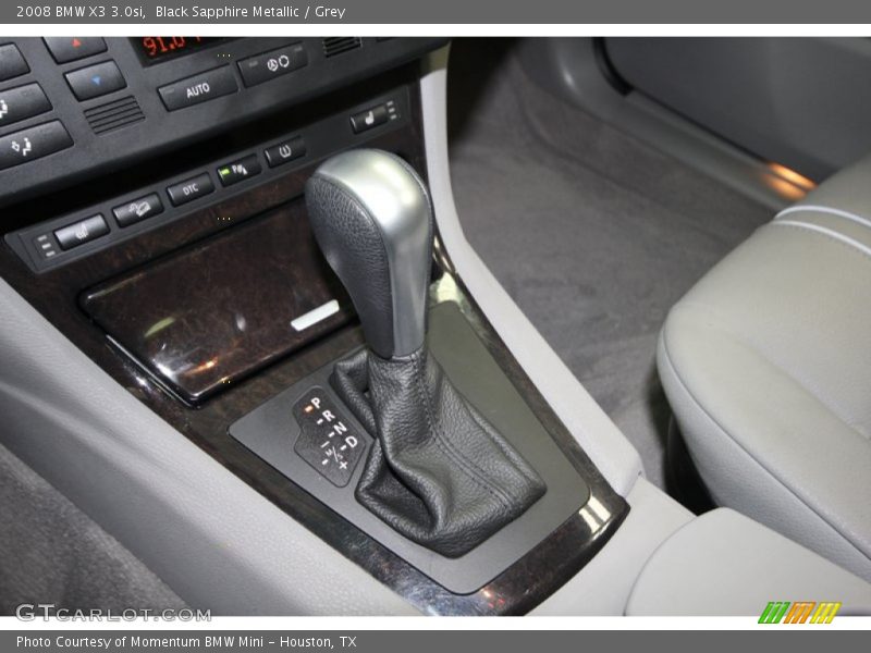 Black Sapphire Metallic / Grey 2008 BMW X3 3.0si