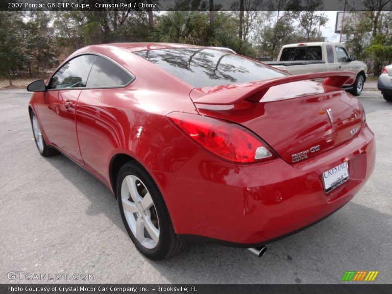 Crimson Red / Ebony 2007 Pontiac G6 GTP Coupe