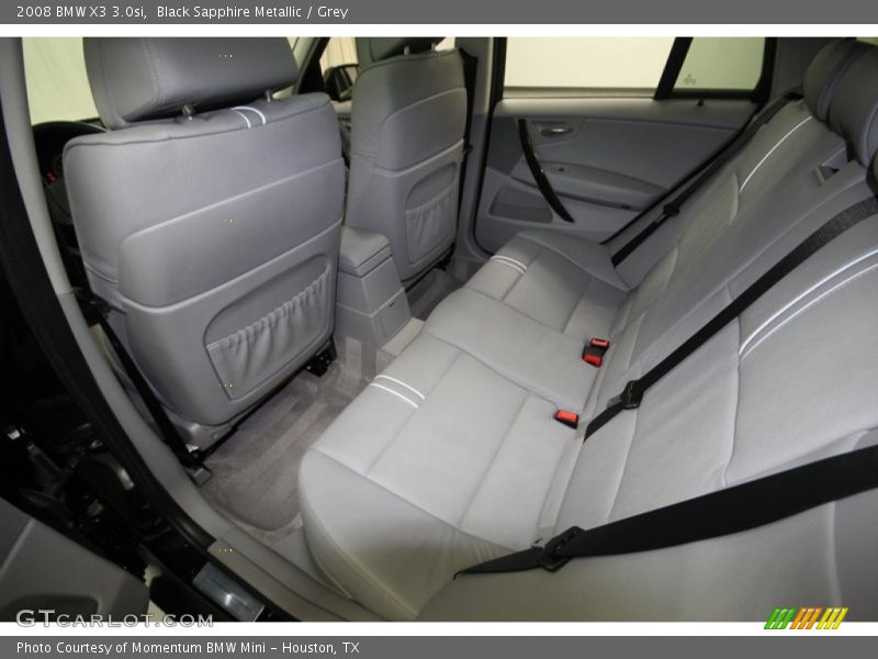 Black Sapphire Metallic / Grey 2008 BMW X3 3.0si
