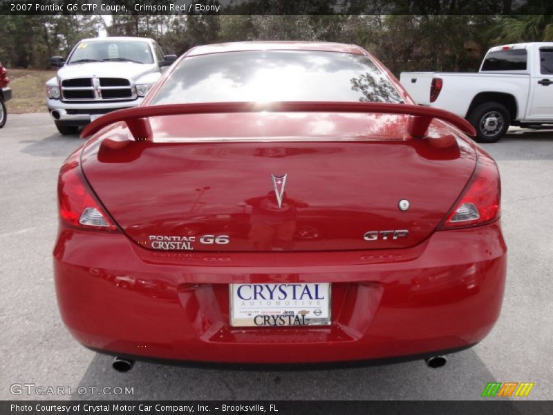 Crimson Red / Ebony 2007 Pontiac G6 GTP Coupe