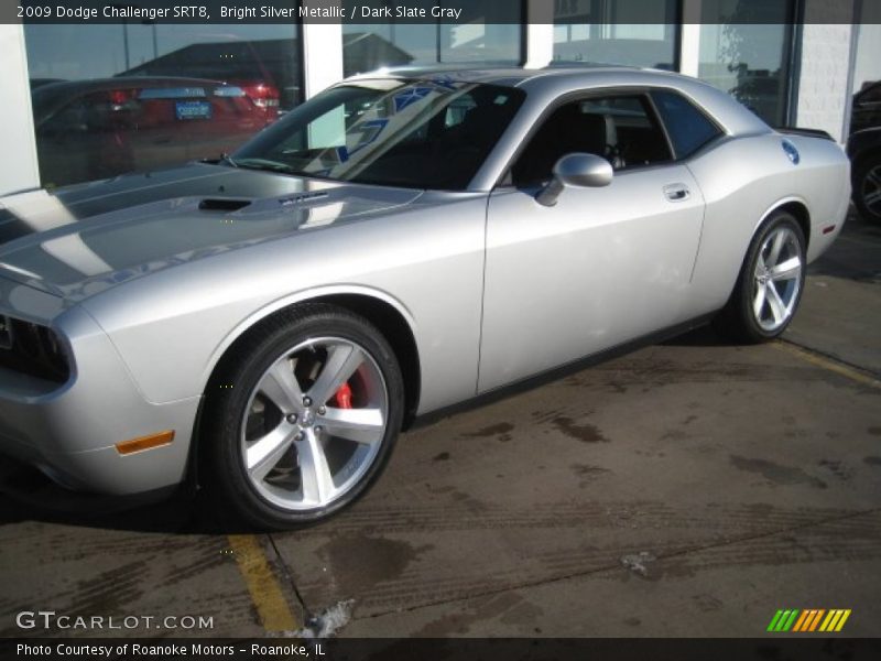 Bright Silver Metallic / Dark Slate Gray 2009 Dodge Challenger SRT8
