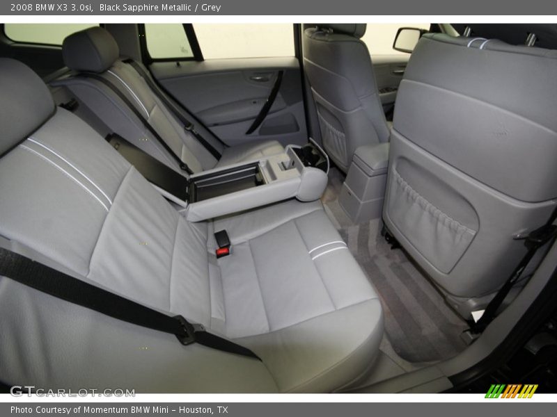 Black Sapphire Metallic / Grey 2008 BMW X3 3.0si