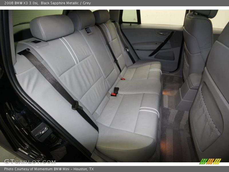 Black Sapphire Metallic / Grey 2008 BMW X3 3.0si