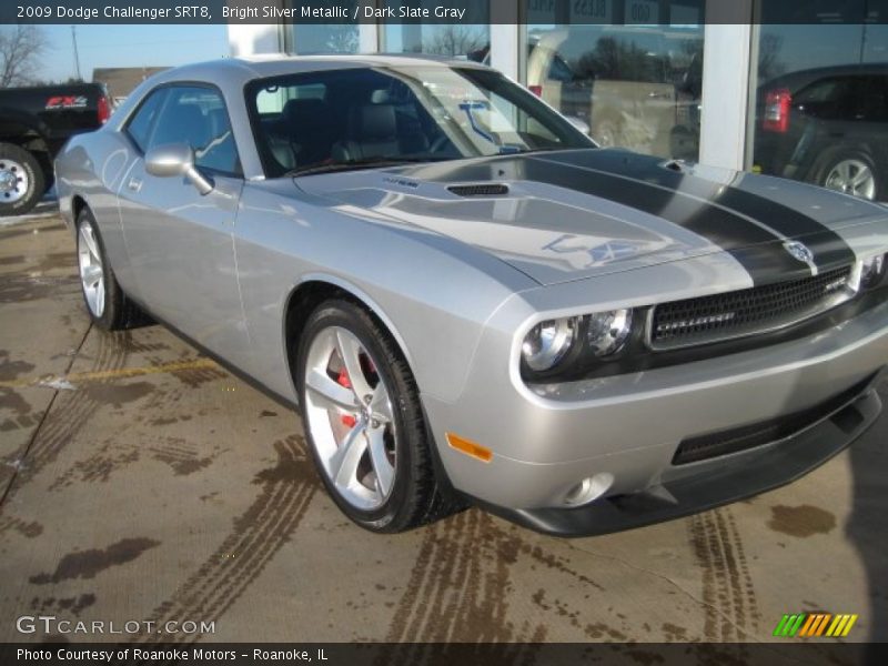 Bright Silver Metallic / Dark Slate Gray 2009 Dodge Challenger SRT8