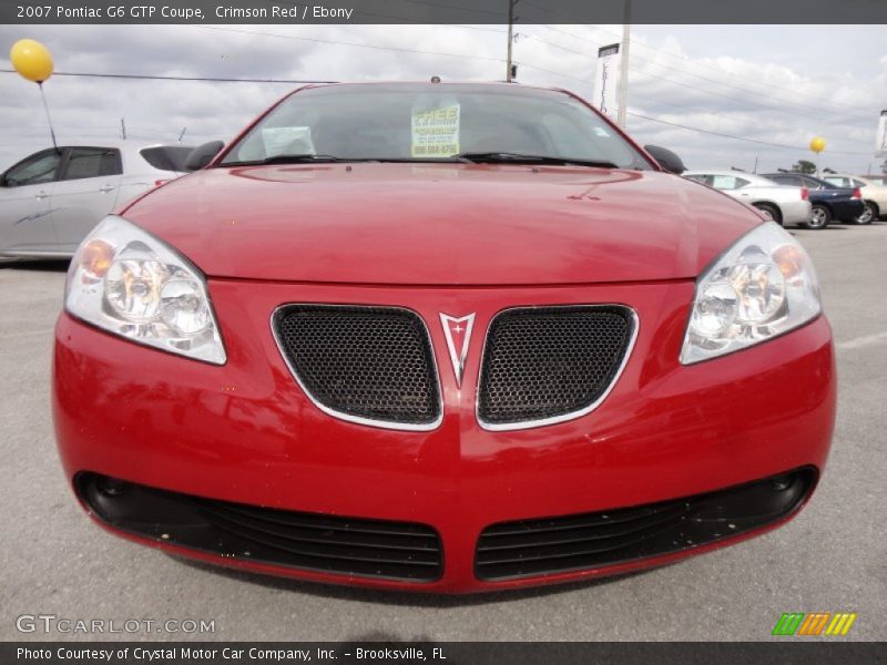 Crimson Red / Ebony 2007 Pontiac G6 GTP Coupe