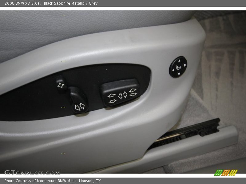Black Sapphire Metallic / Grey 2008 BMW X3 3.0si