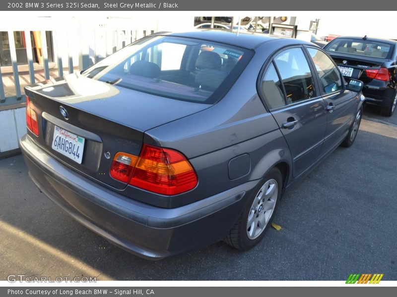 Steel Grey Metallic / Black 2002 BMW 3 Series 325i Sedan