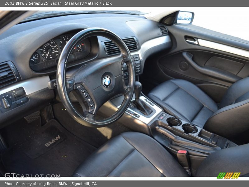 Steel Grey Metallic / Black 2002 BMW 3 Series 325i Sedan