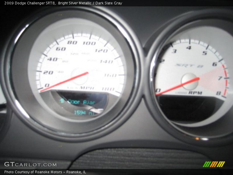 Bright Silver Metallic / Dark Slate Gray 2009 Dodge Challenger SRT8