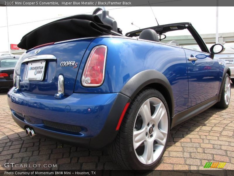 Hyper Blue Metallic / Black/Panther Black 2006 Mini Cooper S Convertible