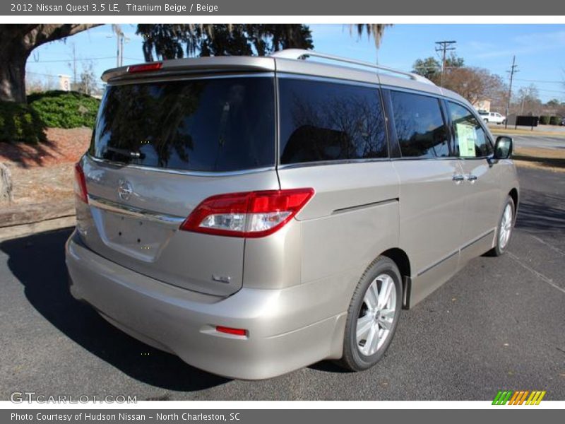 Titanium Beige / Beige 2012 Nissan Quest 3.5 LE