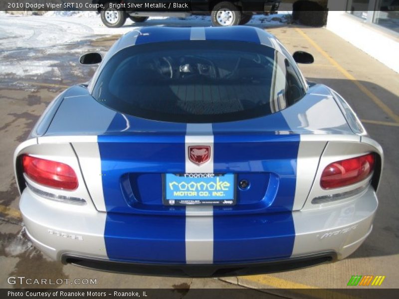 Bright Silver Metallic / Black 2010 Dodge Viper SRT10 Coupe