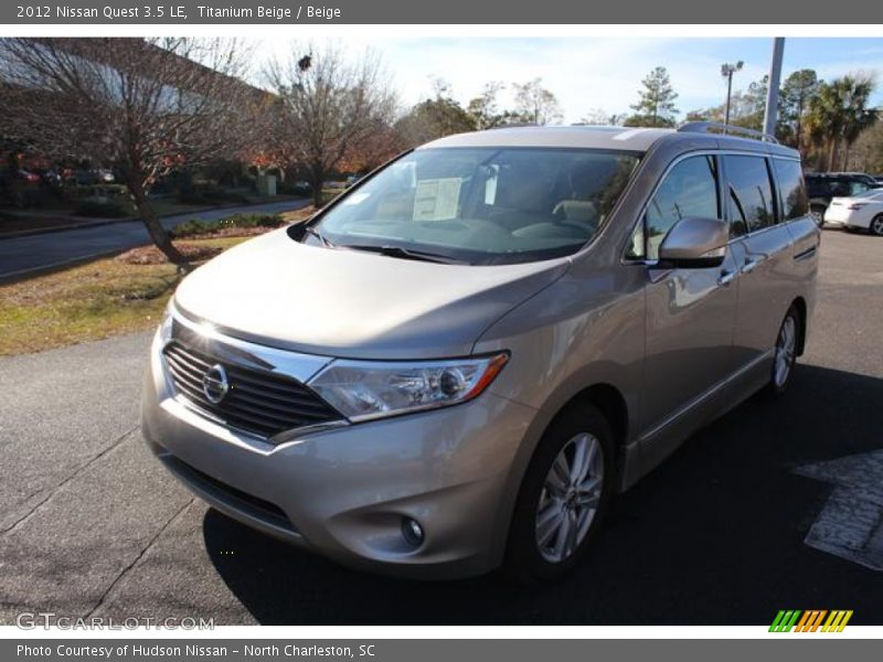 Titanium Beige / Beige 2012 Nissan Quest 3.5 LE