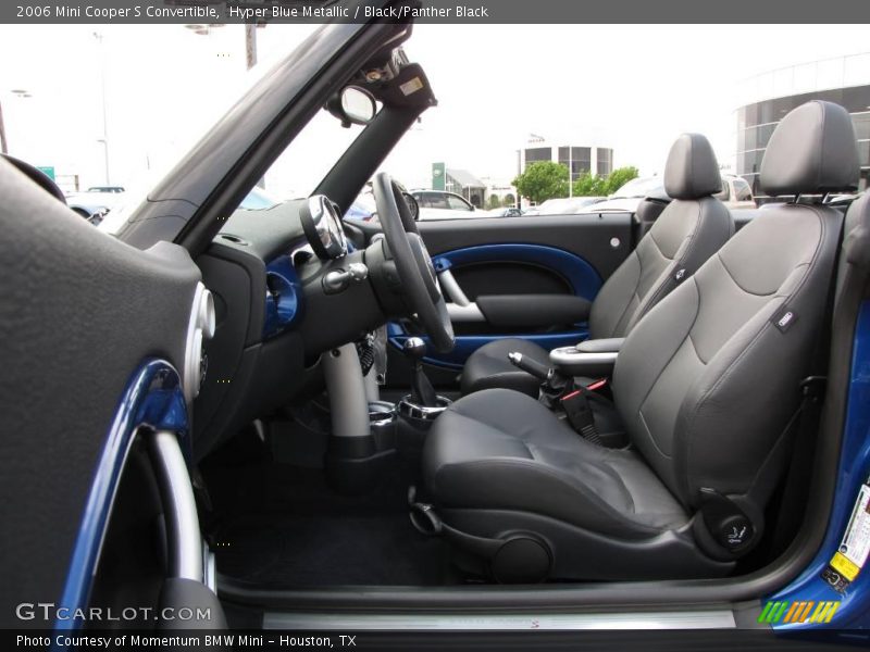 Hyper Blue Metallic / Black/Panther Black 2006 Mini Cooper S Convertible