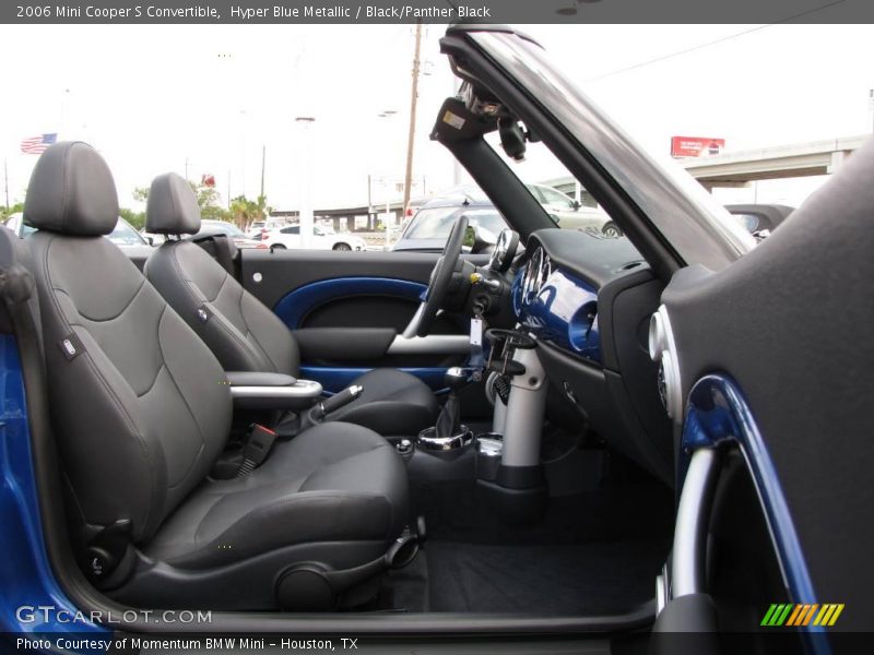 Hyper Blue Metallic / Black/Panther Black 2006 Mini Cooper S Convertible