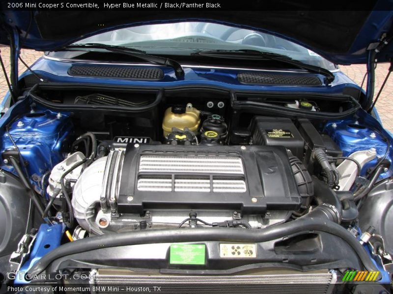 Hyper Blue Metallic / Black/Panther Black 2006 Mini Cooper S Convertible