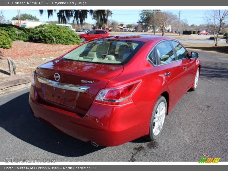 Cayenne Red / Beige 2013 Nissan Altima 3.5 SV
