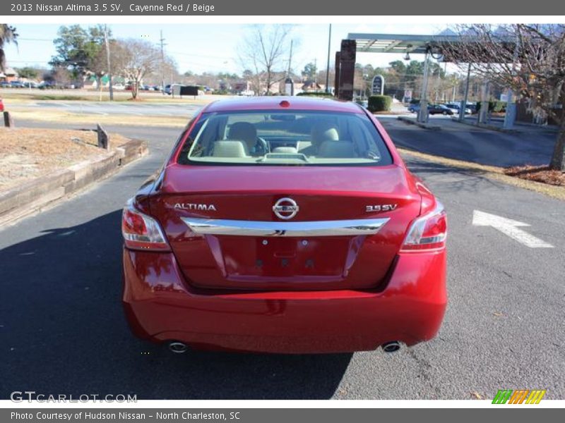 Cayenne Red / Beige 2013 Nissan Altima 3.5 SV