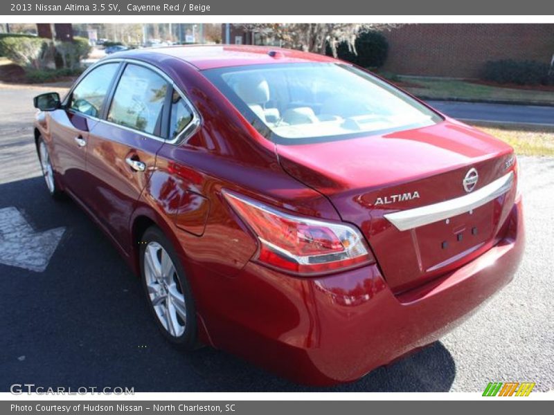 Cayenne Red / Beige 2013 Nissan Altima 3.5 SV