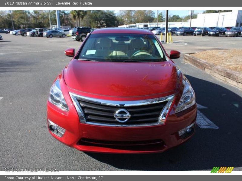 Cayenne Red / Beige 2013 Nissan Altima 3.5 SV