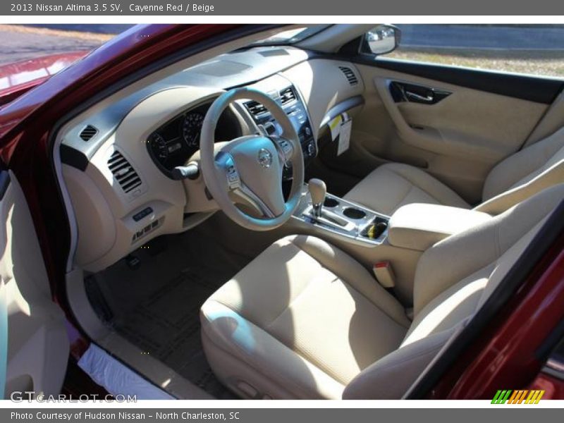 Cayenne Red / Beige 2013 Nissan Altima 3.5 SV