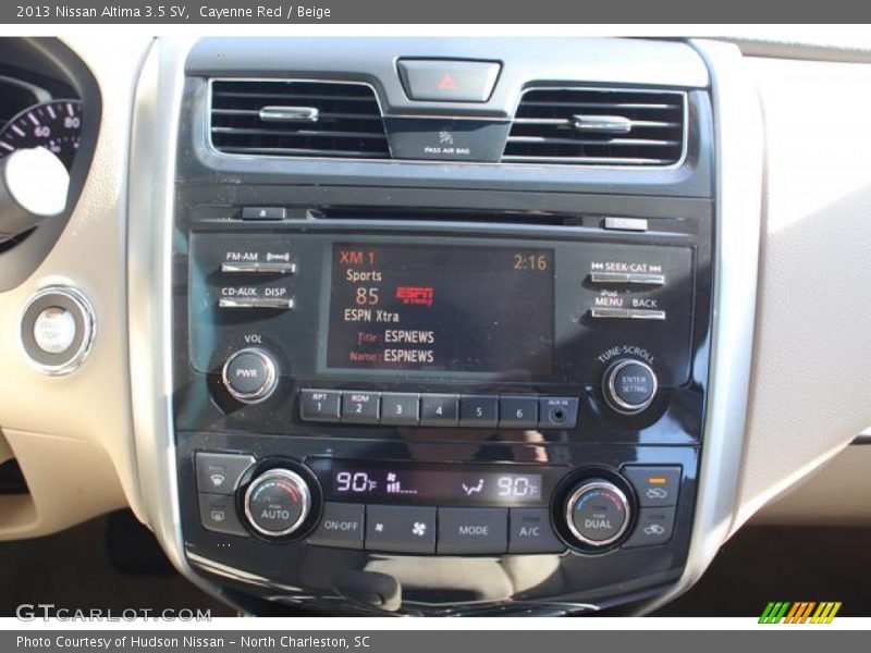 Cayenne Red / Beige 2013 Nissan Altima 3.5 SV