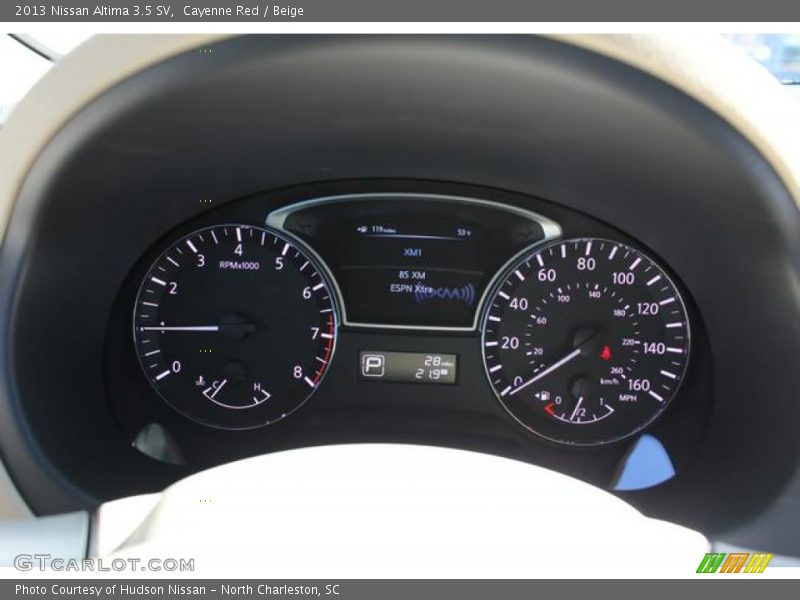 Cayenne Red / Beige 2013 Nissan Altima 3.5 SV