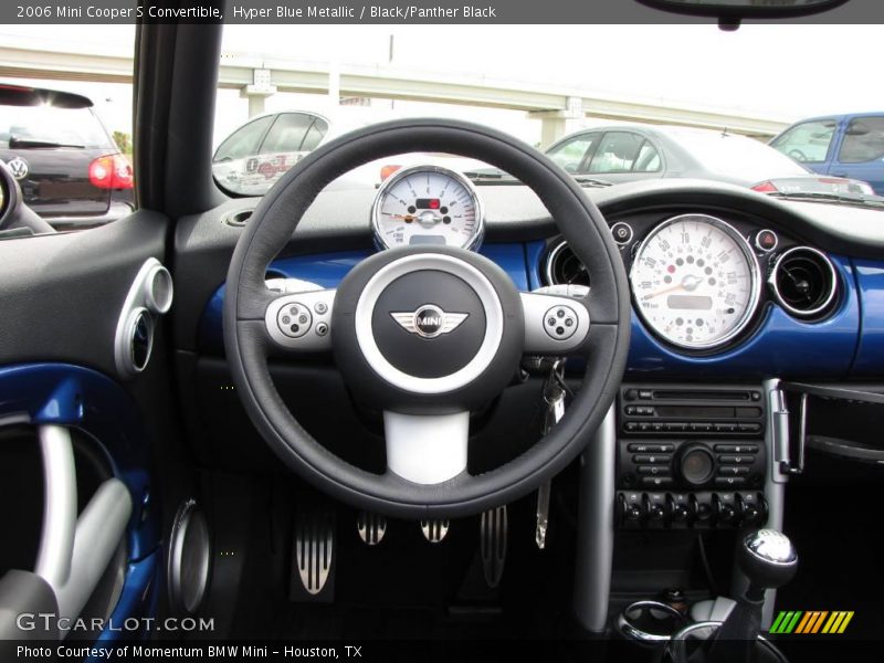 Hyper Blue Metallic / Black/Panther Black 2006 Mini Cooper S Convertible