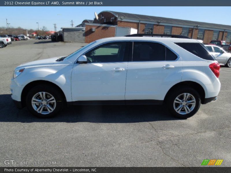 Summit White / Jet Black 2012 Chevrolet Equinox LT AWD
