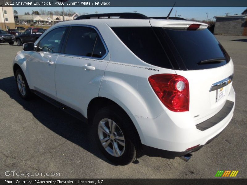 Summit White / Jet Black 2012 Chevrolet Equinox LT AWD