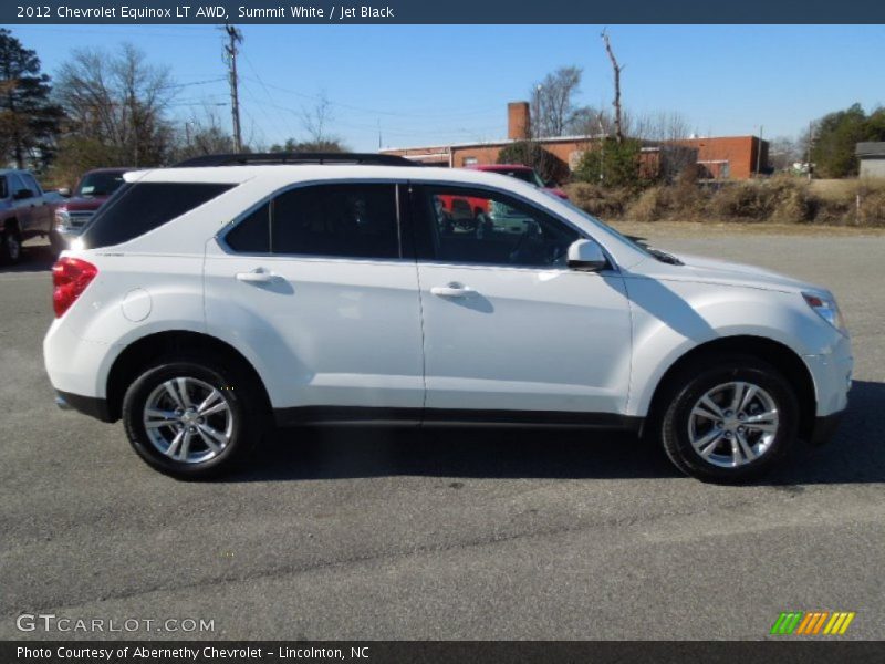 Summit White / Jet Black 2012 Chevrolet Equinox LT AWD