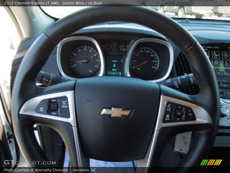 Summit White / Jet Black 2012 Chevrolet Equinox LT AWD
