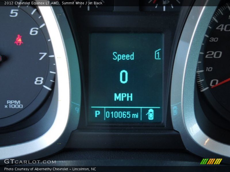 Summit White / Jet Black 2012 Chevrolet Equinox LT AWD