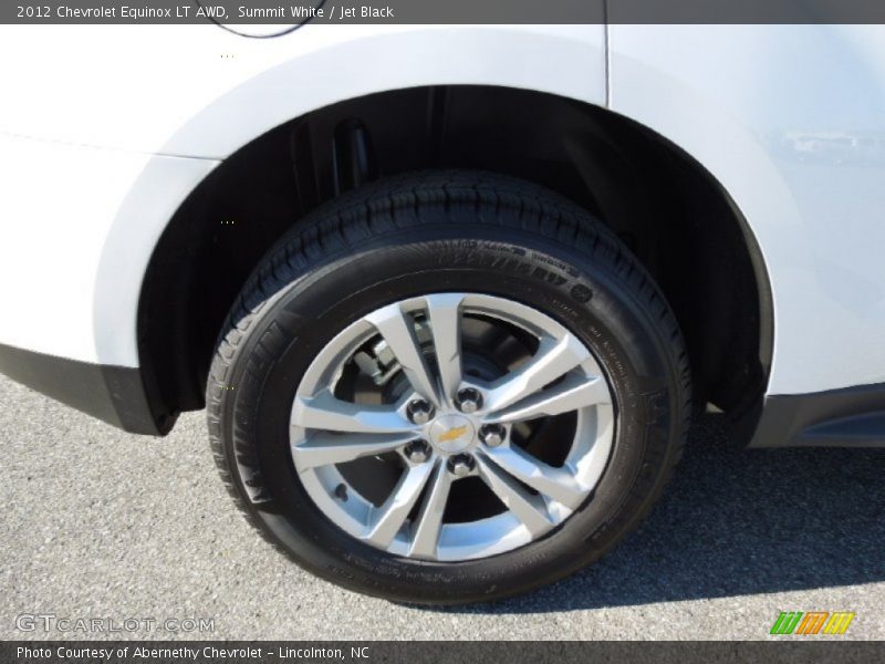 Summit White / Jet Black 2012 Chevrolet Equinox LT AWD