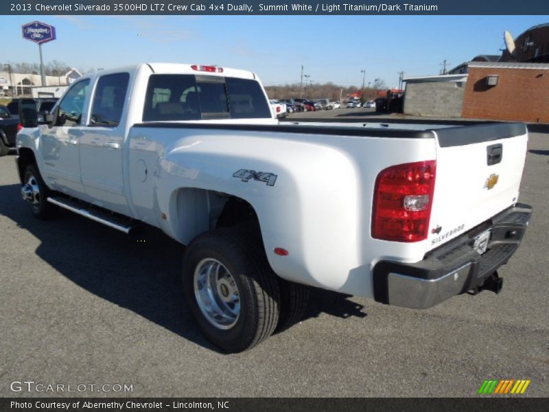 Summit White / Light Titanium/Dark Titanium 2013 Chevrolet Silverado 3500HD LTZ Crew Cab 4x4 Dually