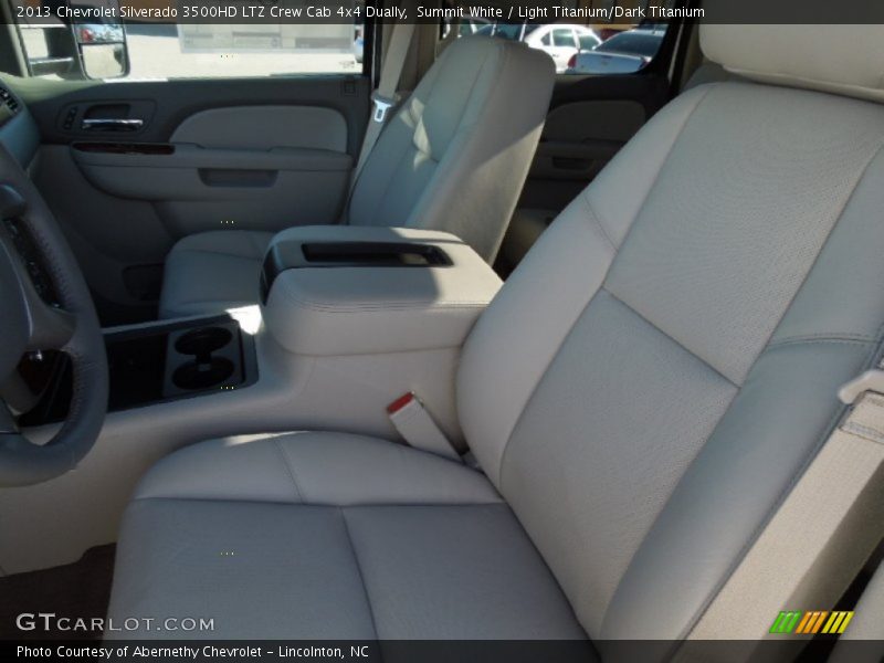 Summit White / Light Titanium/Dark Titanium 2013 Chevrolet Silverado 3500HD LTZ Crew Cab 4x4 Dually