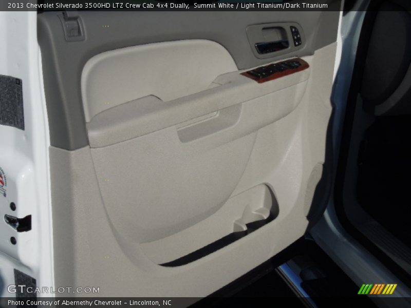 Summit White / Light Titanium/Dark Titanium 2013 Chevrolet Silverado 3500HD LTZ Crew Cab 4x4 Dually