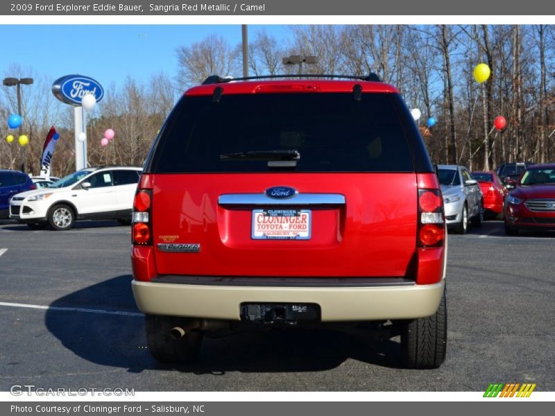 Sangria Red Metallic / Camel 2009 Ford Explorer Eddie Bauer