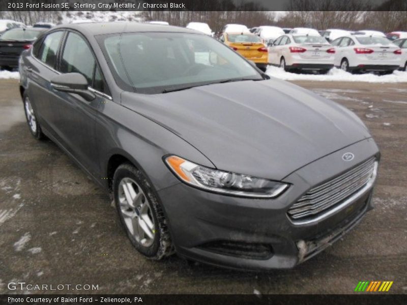 Sterling Gray Metallic / Charcoal Black 2013 Ford Fusion SE