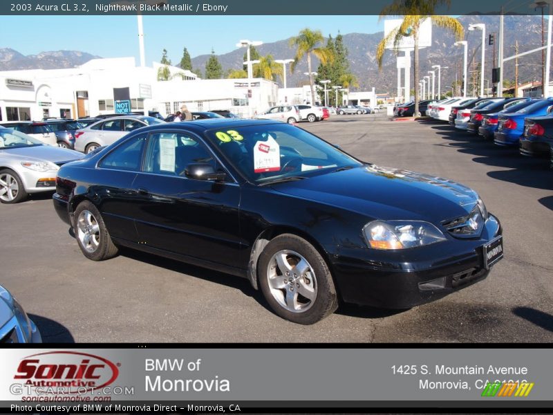 Nighthawk Black Metallic / Ebony 2003 Acura CL 3.2