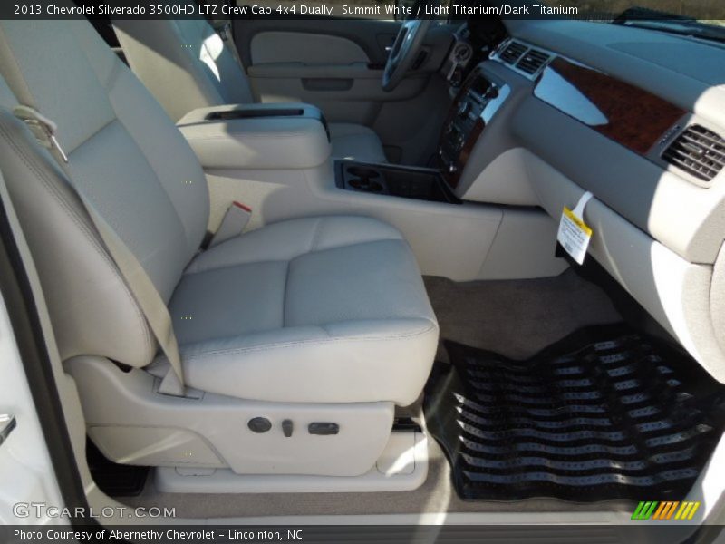 Summit White / Light Titanium/Dark Titanium 2013 Chevrolet Silverado 3500HD LTZ Crew Cab 4x4 Dually