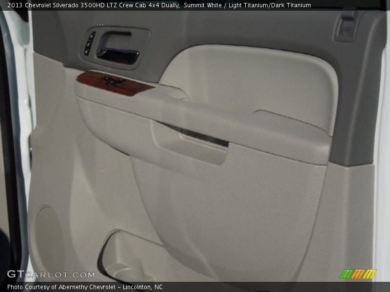 Summit White / Light Titanium/Dark Titanium 2013 Chevrolet Silverado 3500HD LTZ Crew Cab 4x4 Dually