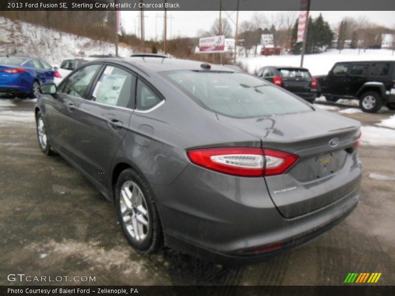 Sterling Gray Metallic / Charcoal Black 2013 Ford Fusion SE