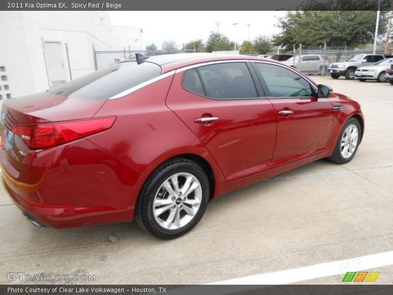 Spicy Red / Beige 2011 Kia Optima EX