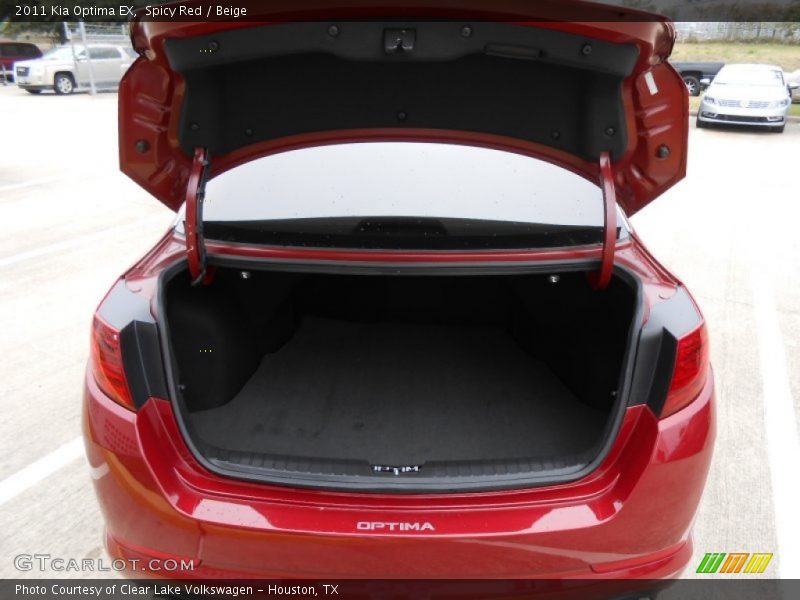 Spicy Red / Beige 2011 Kia Optima EX