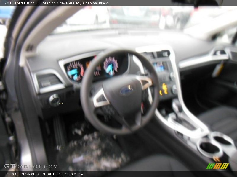 Sterling Gray Metallic / Charcoal Black 2013 Ford Fusion SE