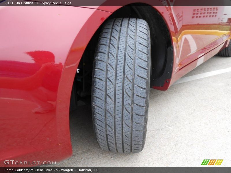 Spicy Red / Beige 2011 Kia Optima EX